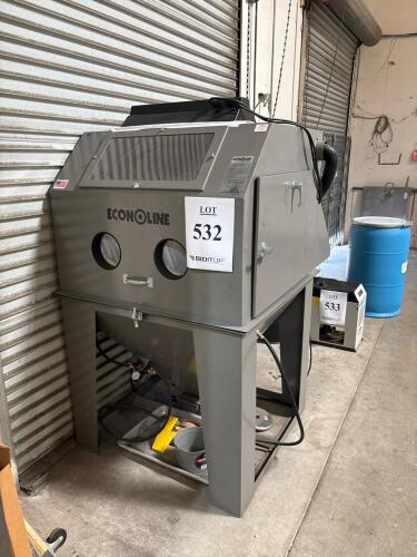 Econoline Abrasive Blast Cabinet with Dust Collector, 120 PSI, 120V
