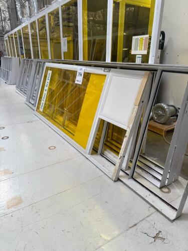 Cleanroom Modular Wall Windows, Yellow UV Acrylic, Aluminum Frames, Panels & Louvers