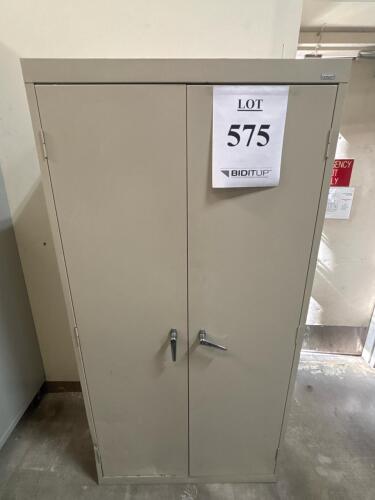 Sandusky 5-Shelf Steel Storage Cabinets, 72"x36"x18", Adjustable Shelves, Locking Doors