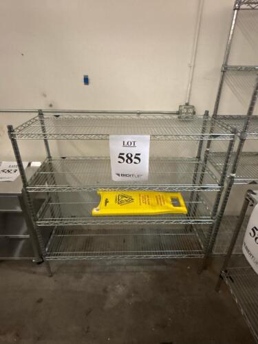 Chrome Wire Shelving Lot &ndash; 4 Units, Adjustable, NSF