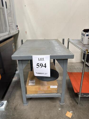 Little Giant Industrial Steel Workbench, Gray