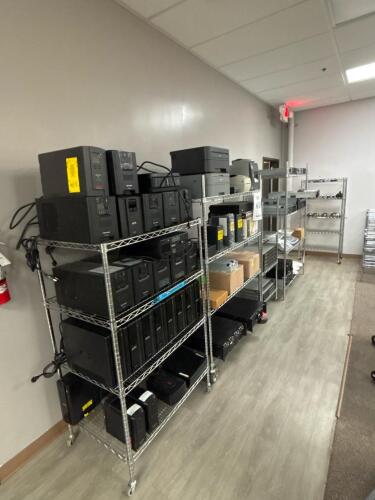 (5) Commercial Chrome Wire Shelving Units, Heavy Duty