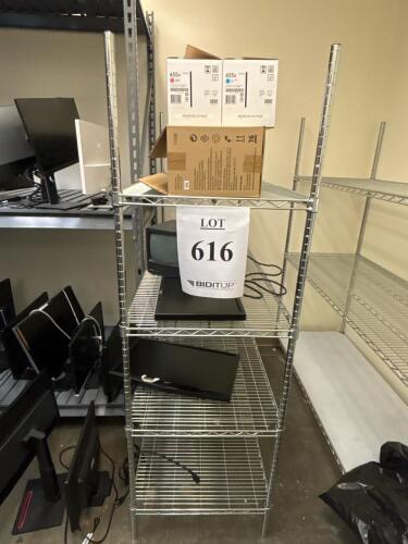 (3) Commercial Chrome Wire Shelving Units, Heavy Duty