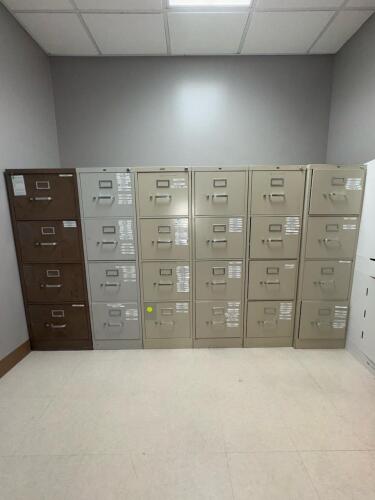 4-Drawer Steel Vertical Filing Cabinets &ndash; Assorted Colors