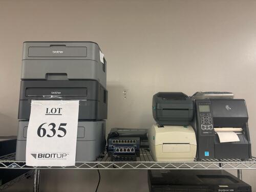 Mixed Lot of Office Technology - Printers, Label Printers, Network Switches