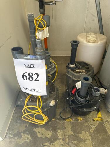 Liberty Pumps 404 & 405 Automatic Drain Pumps 1/3 & 1/2 HP + Little Giant WRSC-6 Holding Tank