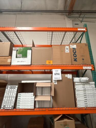 Bulk Lot Pleated HVAC Air Filters &ndash; MERV 8 &ndash; Assorted Sizes 1" & 2" (Grainger, MANN+HUMMEL, HDX)
