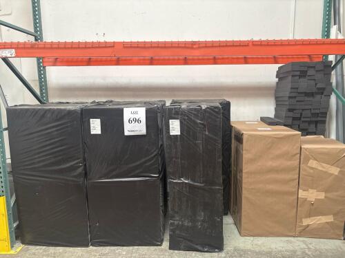 (LOT) of Assorted Pink Polyurethane Foam and Black foam inserts