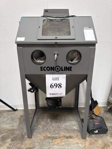 Econoline Sandblasting Cabinet, Steel Construction, 36"x24" Chamber, Viewing Window, Gloves