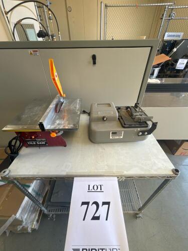 Chicago Electric 7-inch Wet Tile Saw & MTI Precision Diamond Saw, Both Electric Tabletop Models