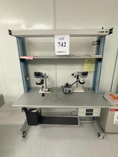 IAC Industries Dimension 4 Workbench, 62" x 30"x75", Adjustable Height