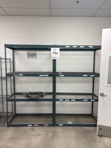 (2) sections of shelving