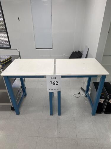PAC Lab Workbench, Cleanroom Laminate Top, Powder-Coated Steel Frame 30"x24"x36"