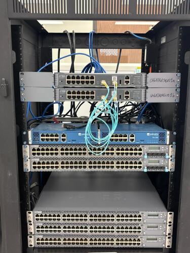 Juniper EX4300 & EX2300-C Switches, Palo Alto PA-220 Firewalls, 48x RJ45, Rackmount Bundle