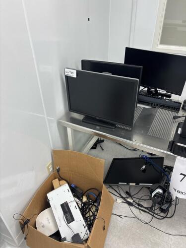 HP Z400 Workstations (2), Dell Monitors (3+), Accessories Lot &ndash; Xeon CPU, 22-24" 1080p Display