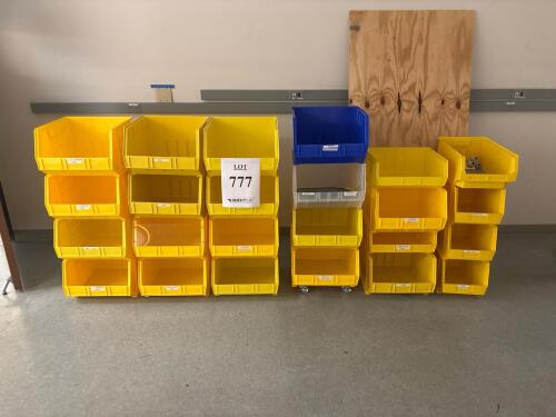 24 Heavy-Duty Stackable Plastic Storage Bins