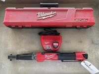 MILWAUKEE 3/8&rdquo; DIGITAL TORQUE WRENCH <br/>CAT NO: 2465-20<br/>W/ MILWAUKEE CHARGER AND BATTERY (LOCATION: GIGAFACTORY BACK WAREHOUSE)