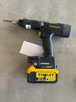 STANLEY PISTOL GRIP TOOL<br/>RPM: 1257<br/>VARIANT: 1074508<br/>MODEL: B12PP-5<br/>W/ STANLEY BATTERY AND CHARGER (LOCATION: GIGAFACTORY BACK WAREHOUSE) - 3