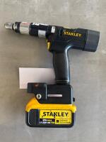 STANLEY PISTOL GRIP TOOL<br/>RPM: 615<br/>VARIANT: 1050821<br/>MODEL: B12PB-14<br/>W/ STANLEY BATTERY AND CHARGER (LOCATION: GIGAFACTORY BACK WAREHOUSE) - 3