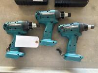 (3) MAKITA TORQUE DRIVER <br/>MODEL: BFT044F<br/>W/ (2) MAKITA CHARGERS AND (2) MAKITA BATTERIES (LOCATION: GIGAFACTORY BACK WAREHOUSE) - 2