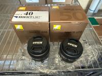 (2) NIKON LENS AF NIKKOR 50MM F/1.4D (LOCATION: BACKROOM GIGAFACTORY)