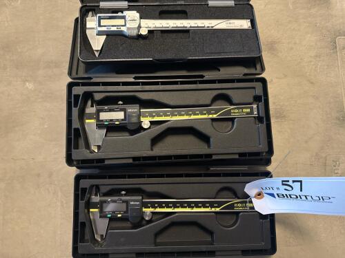 (3) MITUTOYO DIGIAL CALIPERS, (1) NTD12-P6&rdquo;M, (2) CD-6&rdquo; ASX (LOCATION: BACKROOM GIGAFACTORY)