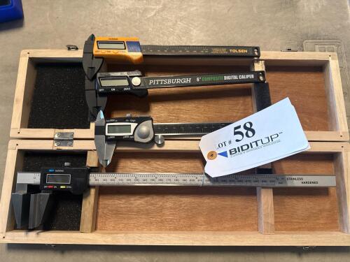 (4) DIGITAL CALIPERS (LOCATION: BACKROOM GIGAFACTORY)
