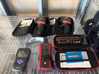 DIGI-PAS PROFESSIONAL DIGITAL LEVEL DWL-1300XY, NIDEC DIGITAL FORCE GAUGE FG-3000, (2) AMES THERMOMETERS (LOCATION: BACKROOM GIGAFACTORY)