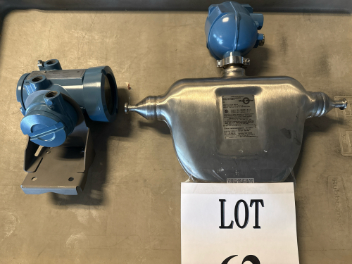MICRO MOTION MASS FLOW SENSOR MODEL: CMFS025M321N2BAEKZZ AND MICRO MOTION TRANSMITTER MODEL: 2700R12BBAEZZX (LOCATION: BACKROOM GIGAFACTORY)