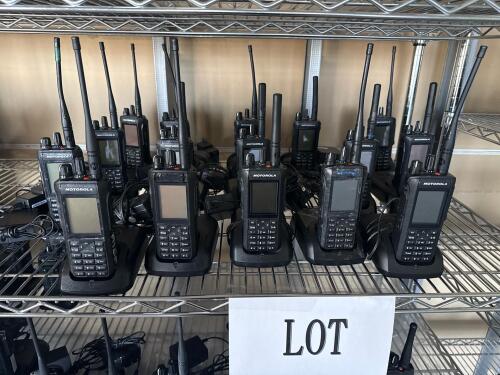 (14) MOTOROLA R7 RADIO W/ CHARGERS (LOCATION: BACKROOM GIGAFACTORY)