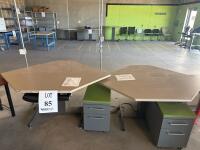 (2) ADJUSTABLE LIFT TABLES 47&rdquo;x 67&rdquo;x 39&rdquo; AND (2) OFFICE DESK (LOCATION: BACKROOM GIGAFACTORY) - 2