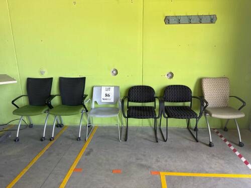 (6) OFFICE CHAIRS (LOCATION: BACKROOM GIGAFACTORY)
