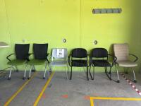 (6) OFFICE CHAIRS (LOCATION: BACKROOM GIGAFACTORY)