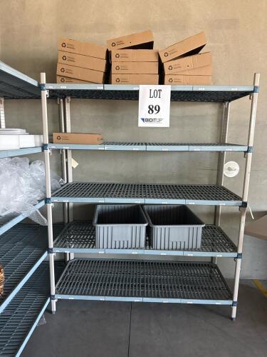 (2) PLASTIC RACKS (LOCATION: BACKROOM GIGAFACTORY)