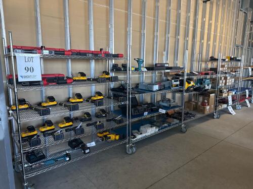 (9) MOBILE WIRE RACKS<br/>[DELAYED PICKUP] (LOCATION: BACKROOM GIGAFACTORY)