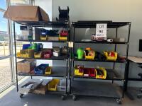 (2) RACKS WITH ASSORTED CONTENT (LOCATION: BACKROOM GIGAFACTORY)