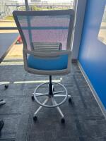 CONFERENCE TABLE 72&rdquo; x 42&rdquo; x 42&rdquo; W/ (5) ARMLESS OFFICE CHAIRS<br/>(2ND FLOOR OFFICE, STAIRS ONLY, IN GIGAFACTORY) - 4