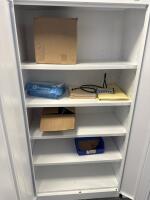 (3) ULINE STORAGE CABINETS W/ CONTENT <br/>(2ND FLOOR OFFICE, STAIRS ONLY, IN GIGAFACTORY) - 2