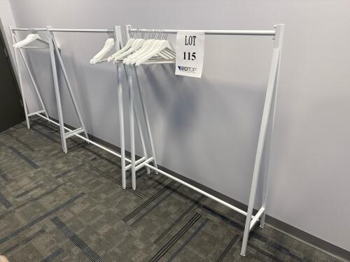 (4) METAL COAT RACKS<br/>(2ND FLOOR OFFICE, STAIRS ONLY, IN GIGAFACTORY)