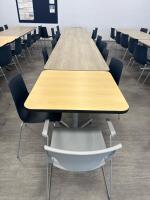 (11) WOOD TOP TABLES 35&rdquo; x 35&rdquo; x 29&rdquo;, (3) WOOD TOP TABLES 96&rdquo; x 36&rdquo; x 29&rdquo; W/ (40) ASSORTED CHAIRS <br/>(2ND FLOOR OFFICE, STAIRS ONLY, IN GIGAFACTORY) - 3