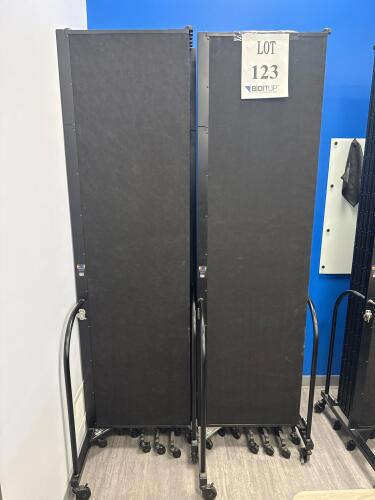 (2) SCREENFLEX PORTABLE ROOM DIVIDERS 246&rdquo; x 88&rdquo;<br/>(2ND FLOOR OFFICE, STAIRS ONLY, IN GIGAFACTORY)