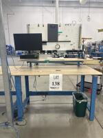 WORK STATION 60&rdquo; x 29&rdquo; x 72&rdquo; W/ TABLE 60&rdquo; x 29&rdquo; x 36&rdquo;<br/>[LOCATION: GIGAFACTORY] - 2