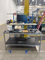 (3) WORKSTATION WITH OVERHEAD LIGHT 72&rdquo; x 29&rdquo; x 80&rdquo; (1) WORKSTATION 72&rdquo; x 32&rdquo; x 74&rdquo;<br/>[LOCATION: GIGAFACTORY] - 2