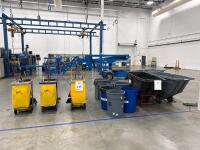 (3) JANITOR CARTS, TRASH CANS AND (3) UTILITY TILT TRUCK<br/>[LOCATION: GIGAFACTORY]