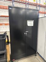 (4) GORBEL METAL WORKSTATIONS 60&rdquo; x 30&rdquo; x 33&rdquo;, (3) WIRE RACKS W/ CONTENT AND ULINE MOBILE STORAGE CABINET (5) CARTS<br/>[LOCATION: GIGAFACTORY] - 6