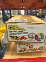 LOT OF ASSORTED CHEMICAL RESISTANT GLOVES XS-XL, FLOOR MARKERS, DAYTON PLATFORM TRUCK<br/>[LOADING DOCK] - 4