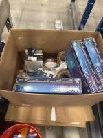 LOT OF MICROFLEX DISPOSAL GLOVES XS-L, FACESHIELD VISORS, CART<br/>[LOADING DOCK] - 2