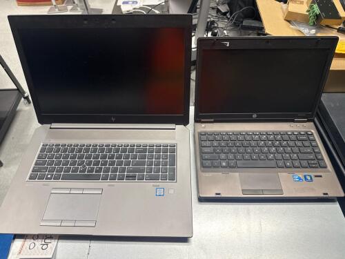 (2) HP laptops