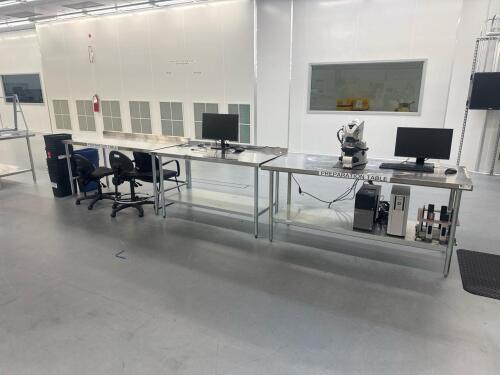 Stainless steel lab tables