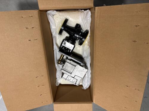Jordan Valve- Industrial Control valve assembly with a pneumatic actuator